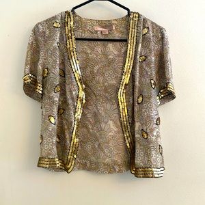Crop sequin jacket